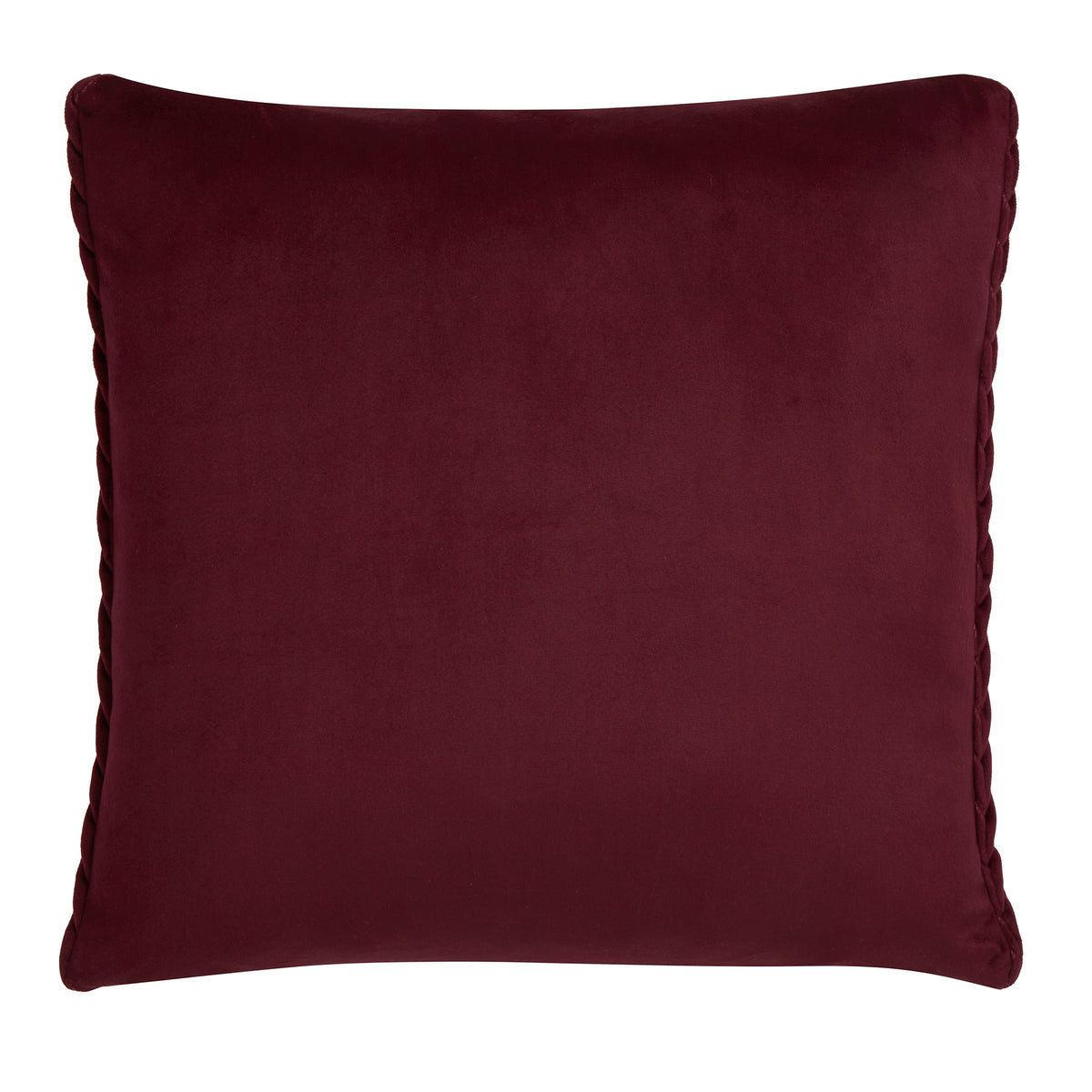 Laurence Llewelyn-Bowen Amory Velvet Filled Cushion 43cm x 43cm Wine