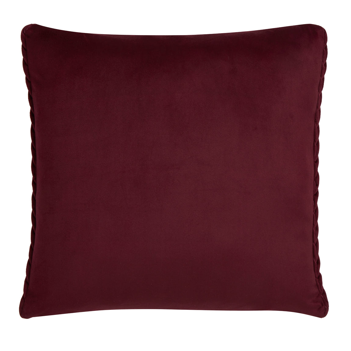 Laurence Llewelyn-Bowen Amory Velvet Filled Cushion 43cm x 43cm Wine
