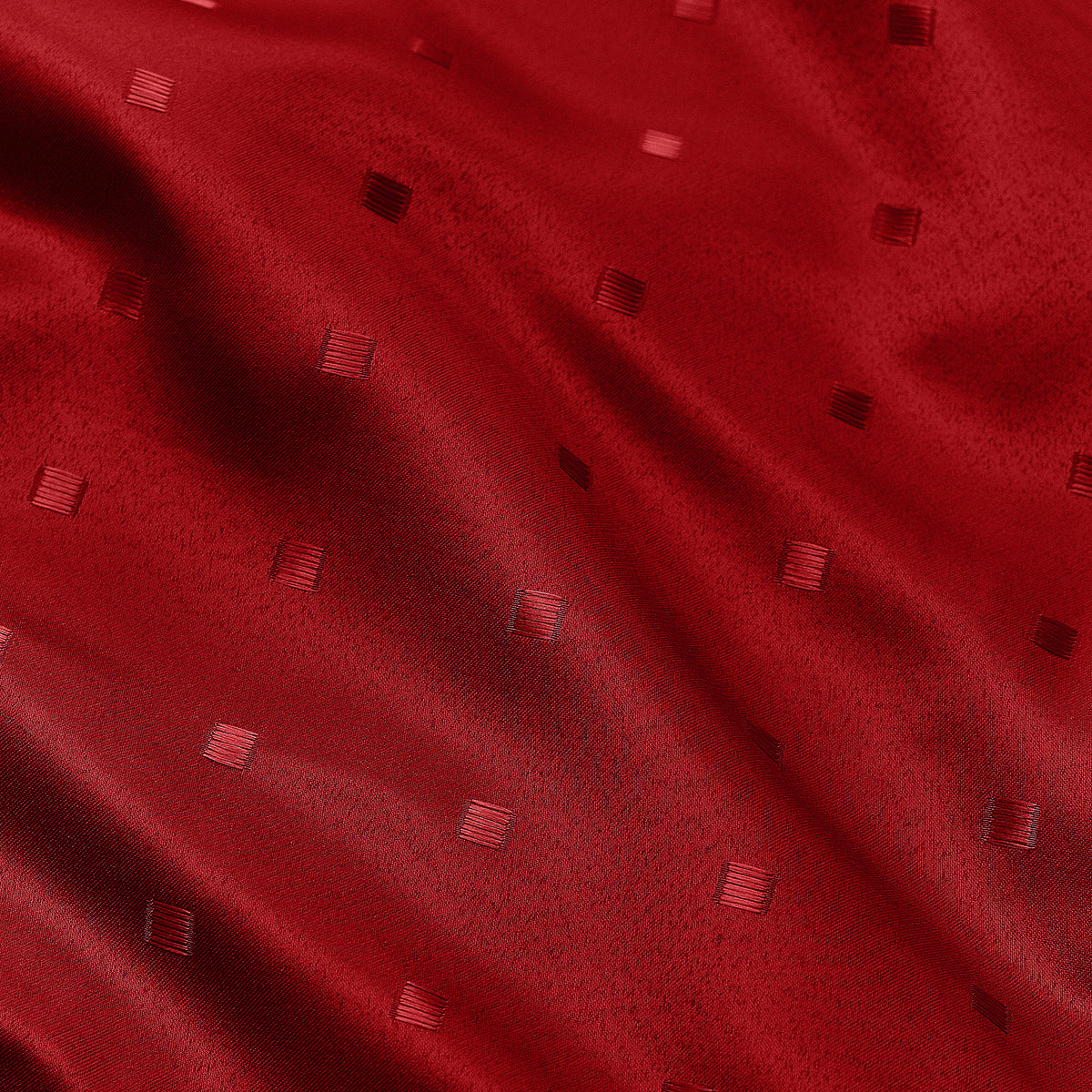 Madison Ready Made Pencil Pleat Curtains Red