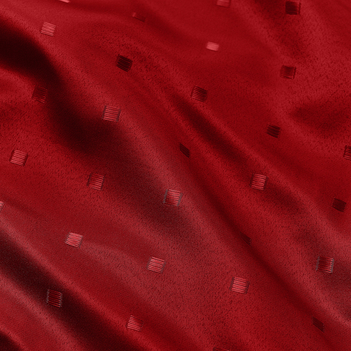 Madison Ready Made Pencil Pleat Curtains Red