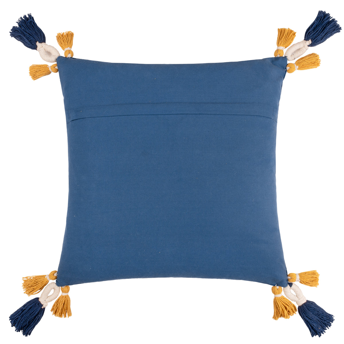 Wylder Tropics Regal Leopard Embroidered Velvet Filled Cushion 50cm x 50cm Royal Blue