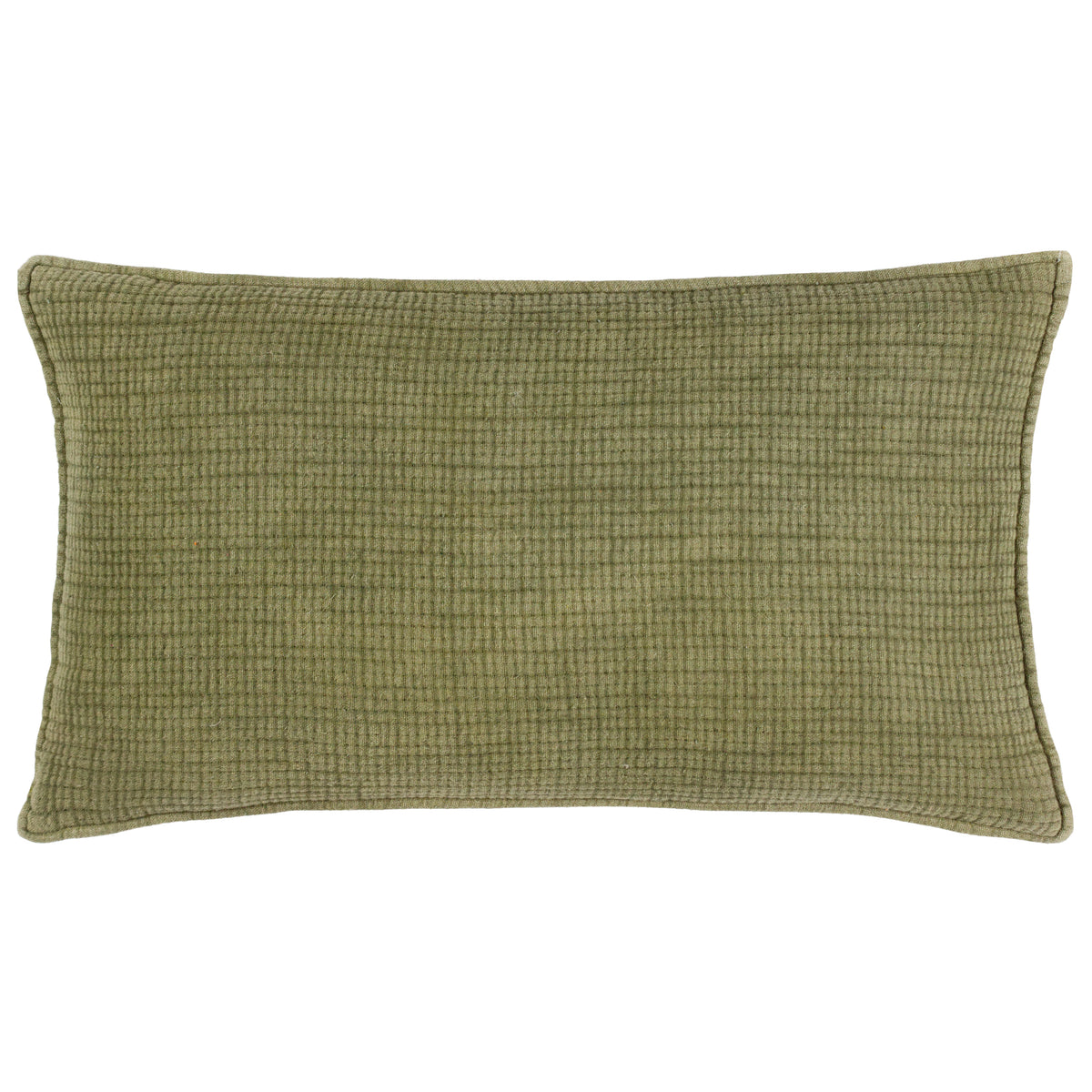 Yard Ribble Acid Wash Cotton 40cm x 60cm Filled Boudoir Khaki