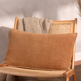 Yard Ribble Acid Wash Cotton 40cm x 60cm Filled Boudoir Pecan