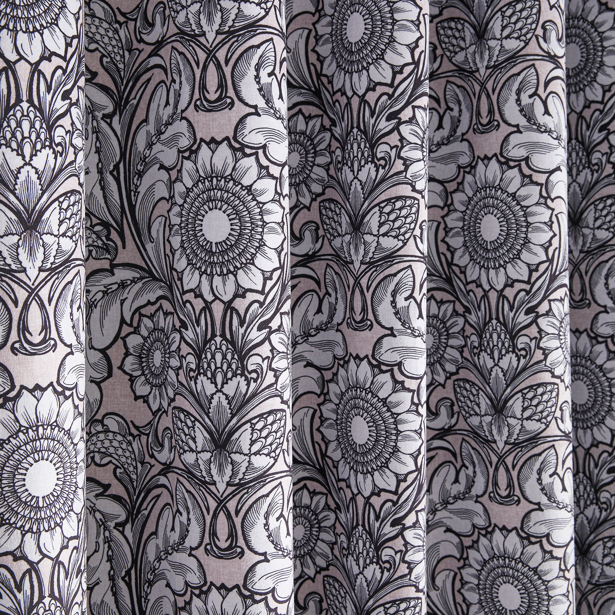 Laurence Llewelyn-Bowen Romilly Jacquard Ready Made Eyelet Blackout Curtains Natural