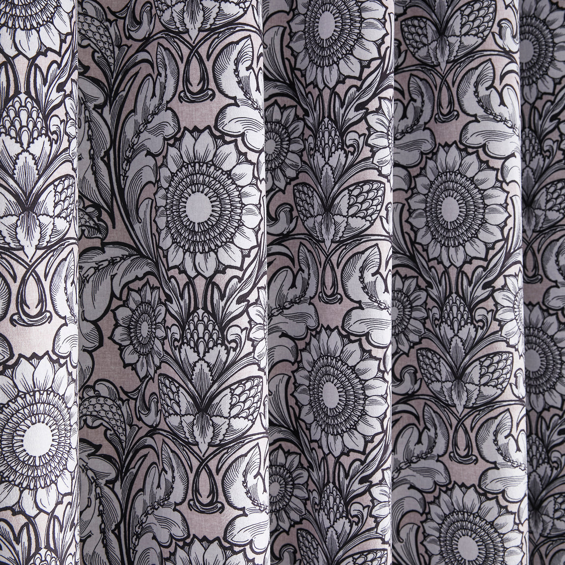 Laurence Llewelyn-Bowen Romilly Jacquard Ready Made Eyelet Blackout Curtains Natural