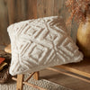 Fusion Romo Fleece and Sherpa Filled Cushion 43cm x 43cm Natural
