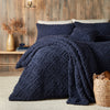 Fusion Romo Fleece and Sherpa Filled Cushion 43cm x 43cm Navy
