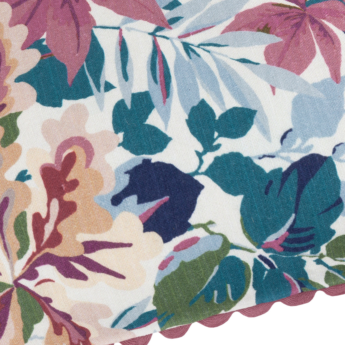 Sanderson Robins Wood Printed 50cm x 50cm Filled Cushion Mulberry Blue