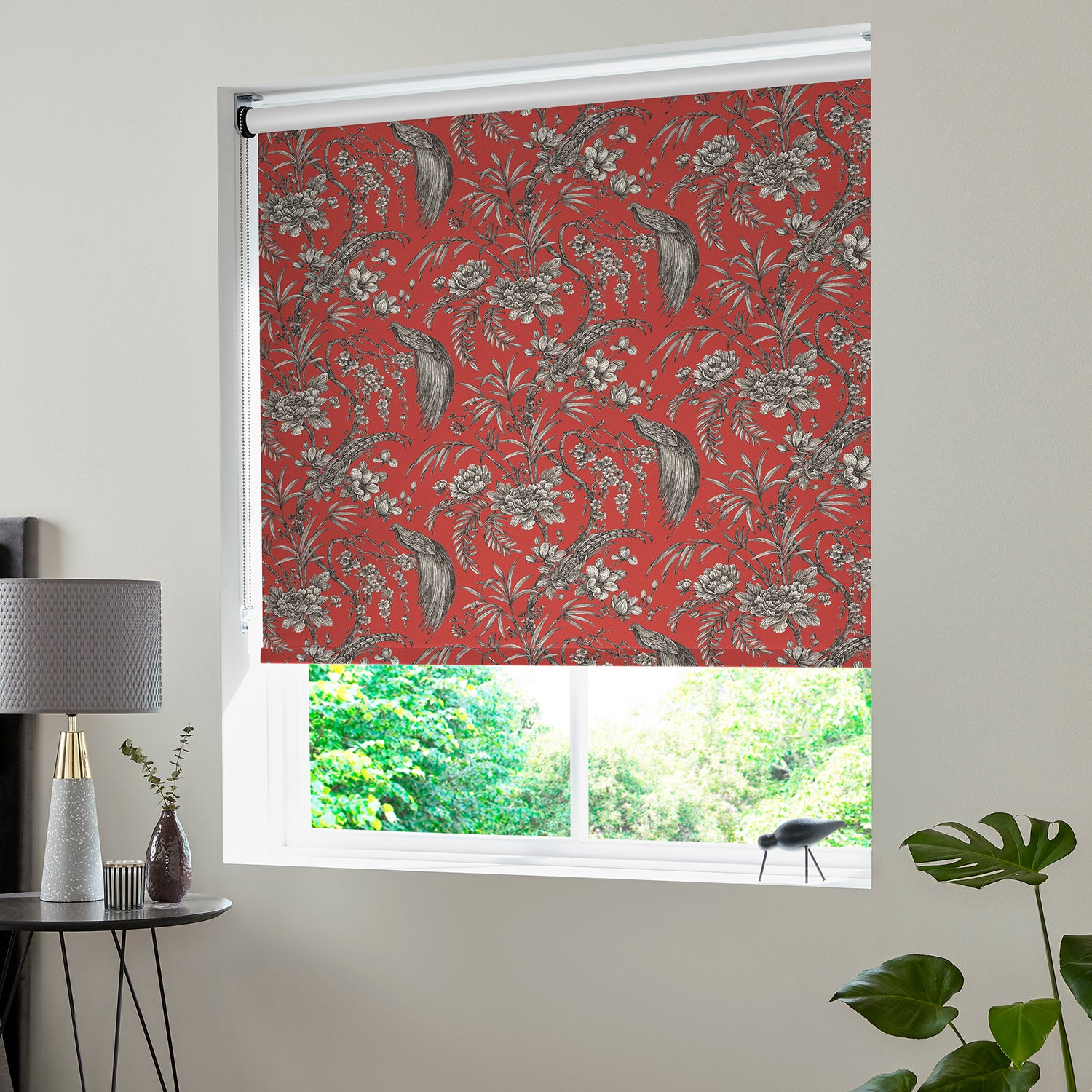 Catalan Made to Measure Blackout Roller Blind Crimson