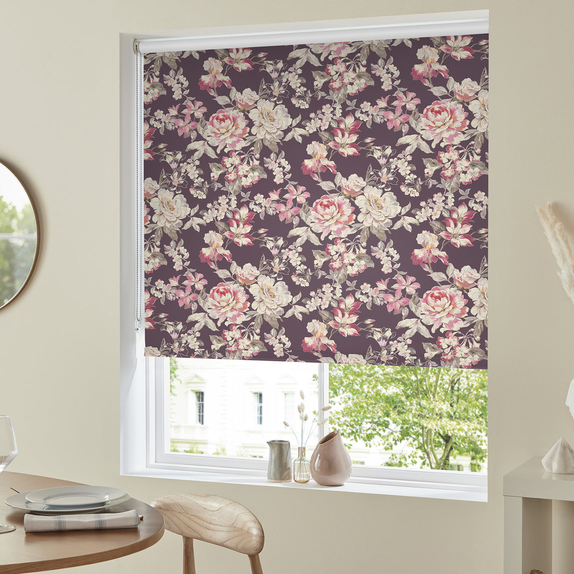 Bloom Made to Measure Blackout Roller Blind Blackberry