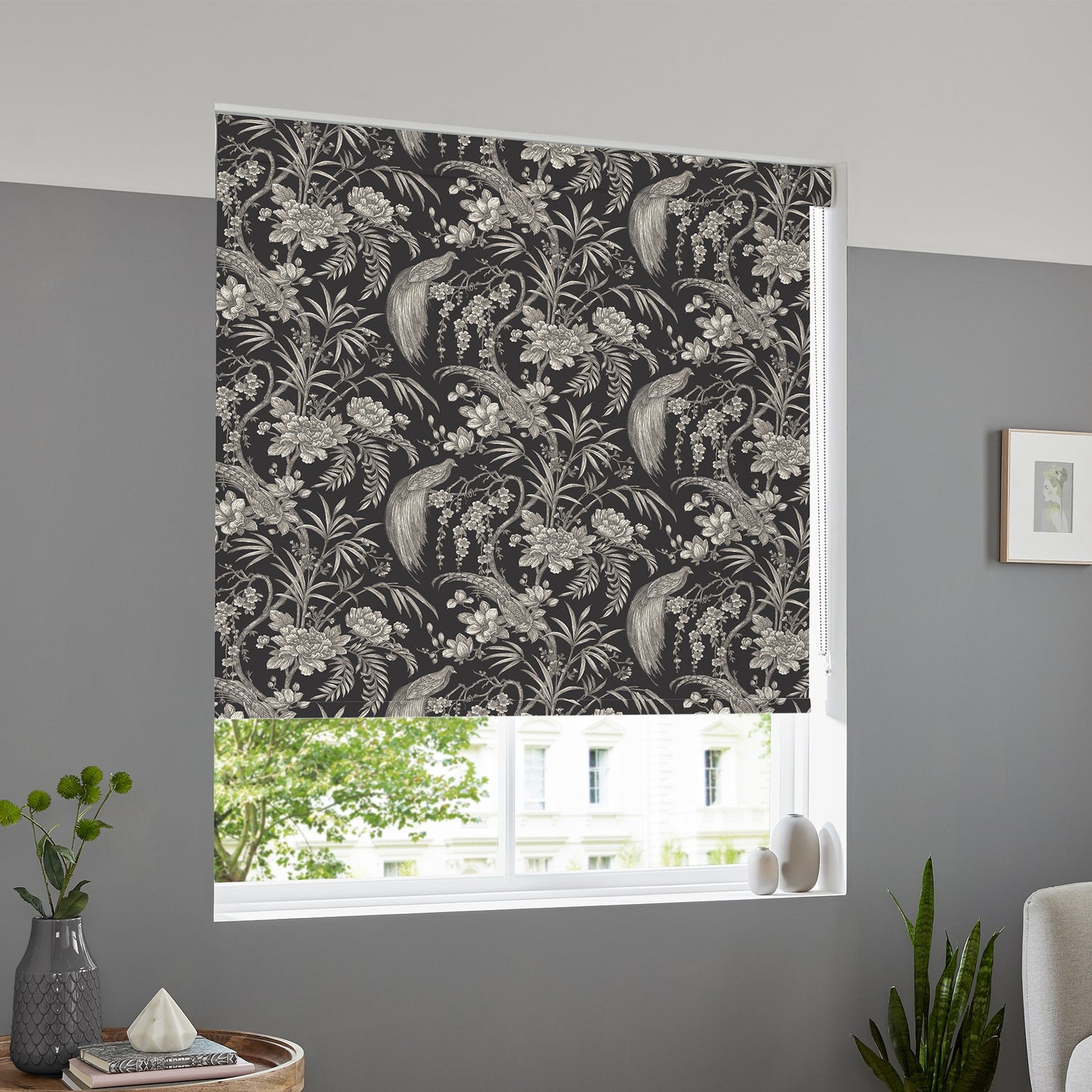 Catalan Made to Measure Blackout Roller Blind Ebony