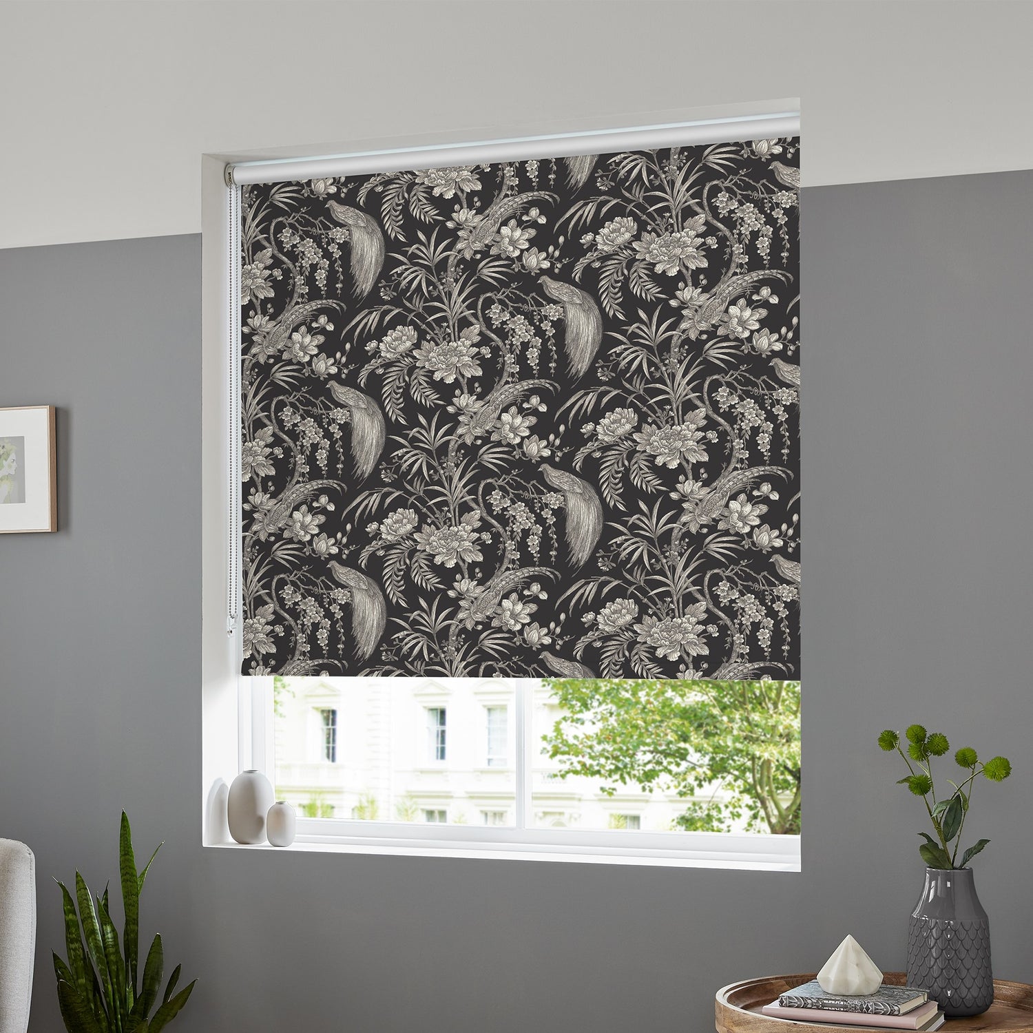 Catalan Made to Measure Blackout Roller Blind Ebony