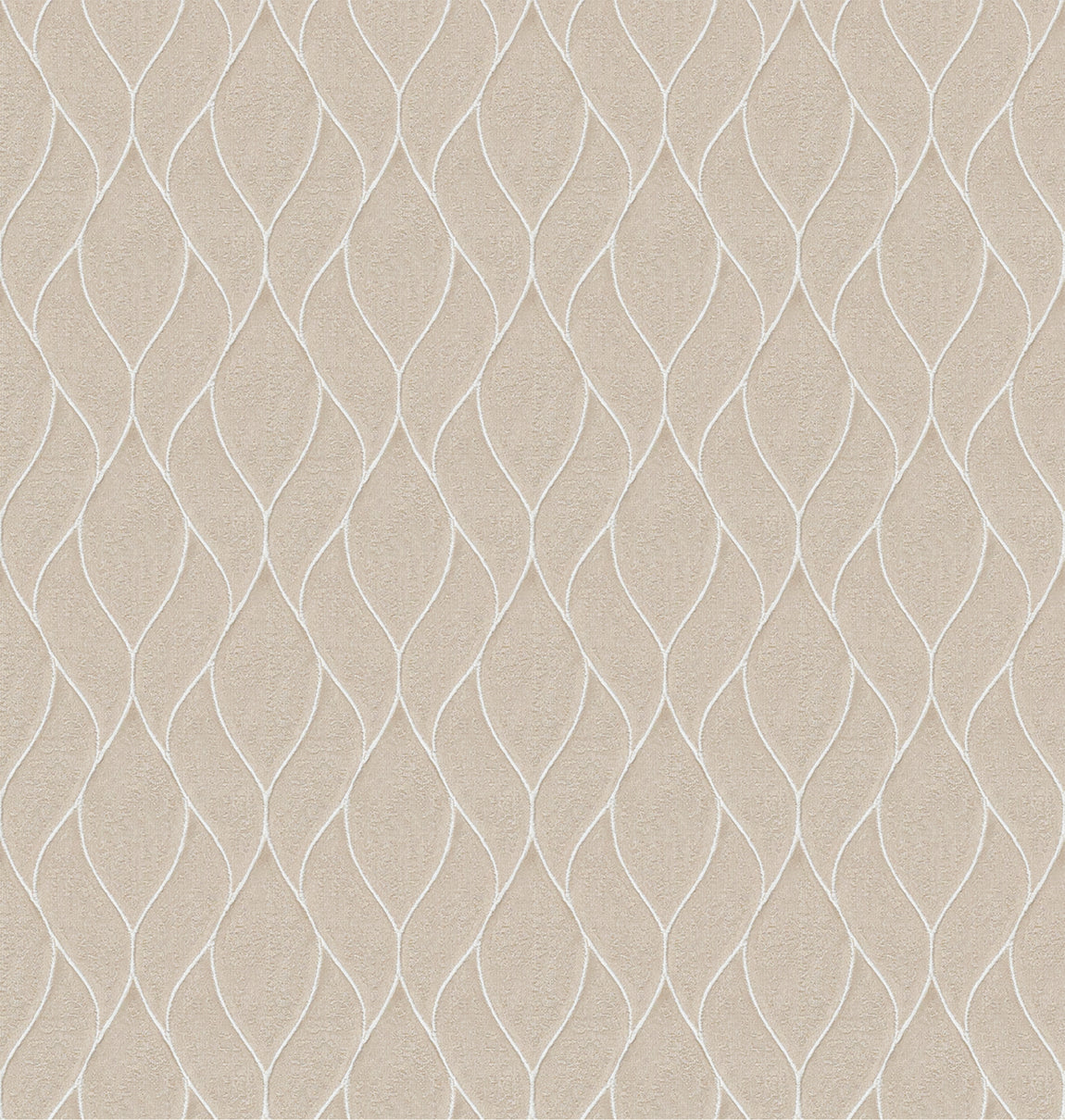 Nico Made to Measure Wave Curtain + FREE Track Taupe