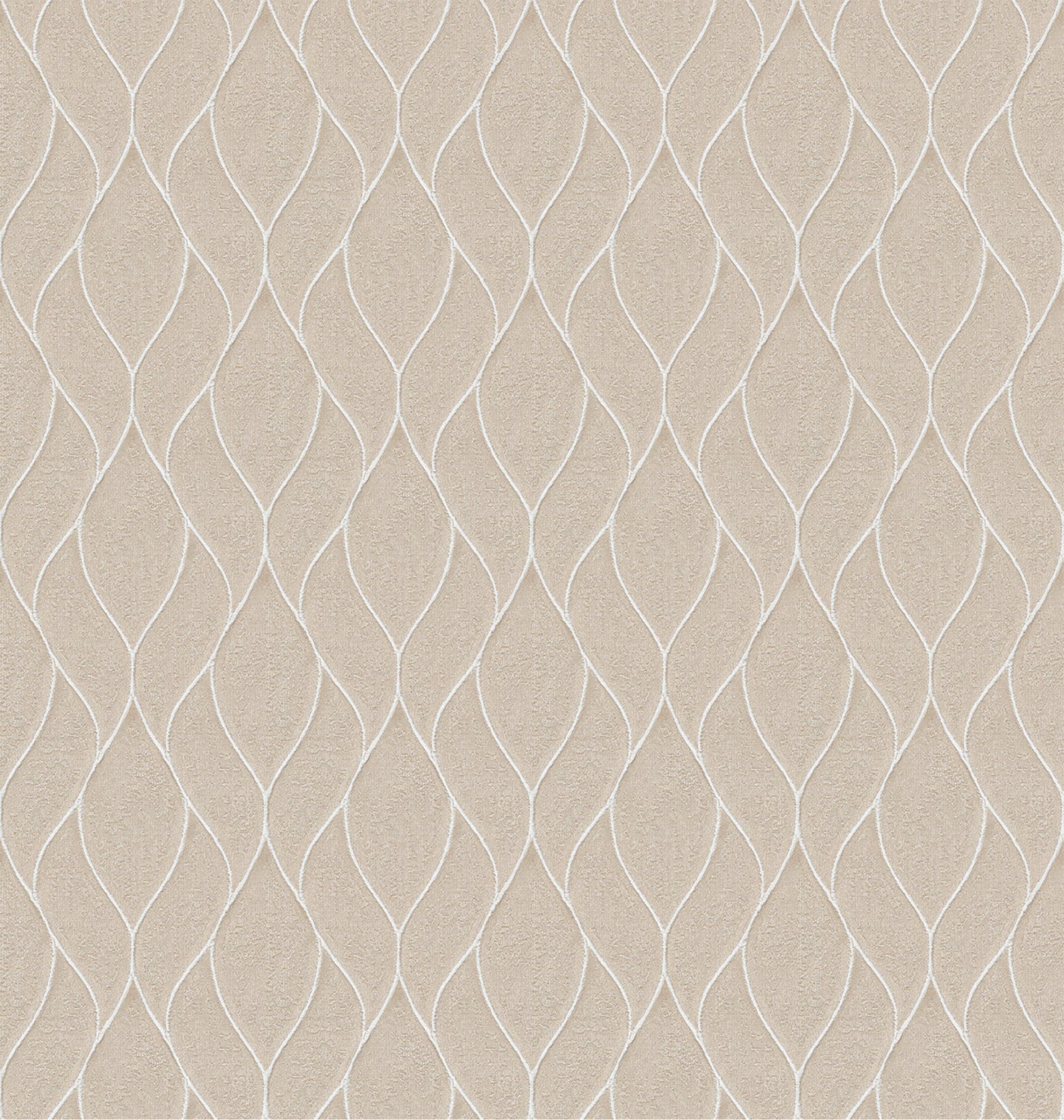 Nico Made to Measure Wave Curtain + FREE Track Taupe