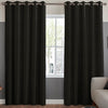 Fae Textured Plain Made To Measure Curtains Midnight