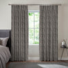 Lyra Metallic Spot Made To Measure Curtains Ebony