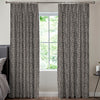 Lyra Metallic Spot Made To Measure Curtains Ebony