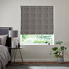 Lyra Metallic Spot Made To Measure Roman Blind Ebony
