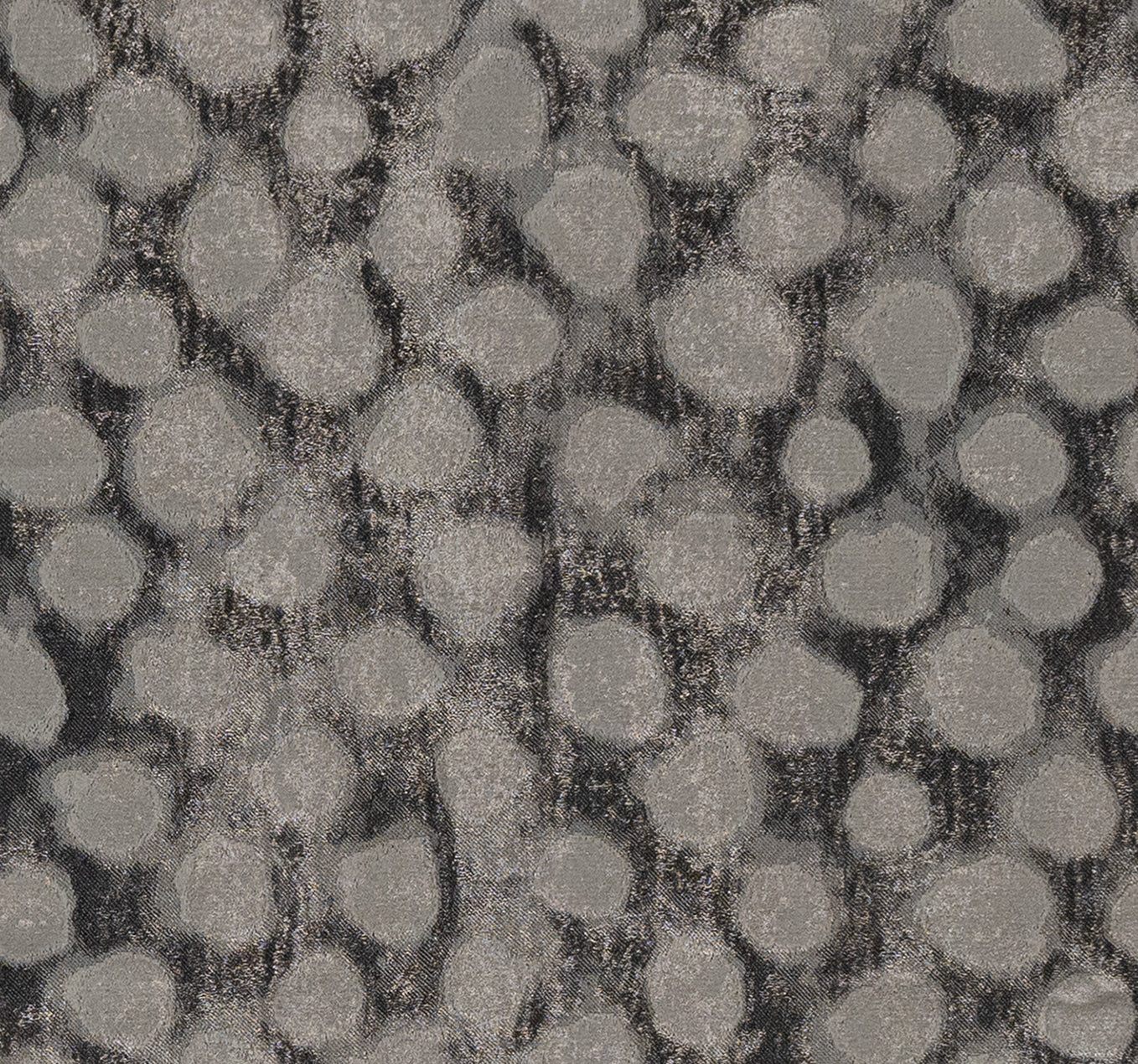 Lyra Metallic Spot Made To Measure Curtains + FREE Track - Wave Ebony