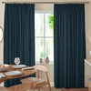 Fae Textured Plain Made To Measure Curtains Arctic