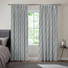 Grace Jacquard Sprig Made To Measure Curtains Navy