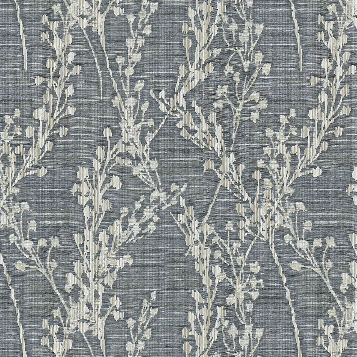 Grace Jacquard Sprig Made To Measure Roman Blind Navy