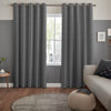 Lindy Shimmer Woven Made To Measure Curtains Charcoal