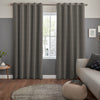 Nia Woven Stripe Made To Measure Curtains Shadow