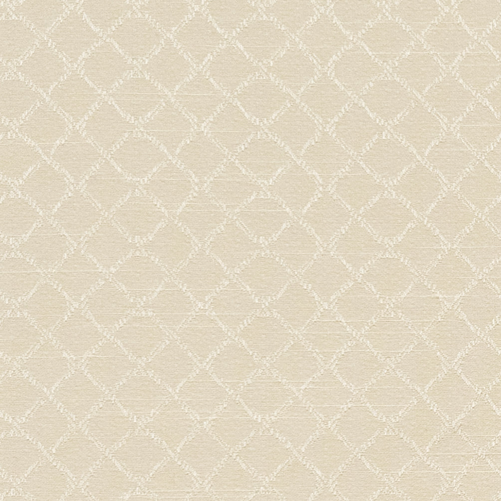 Kris Woven Diamond Made To Measure Curtains + FREE Track - Wave Vanilla