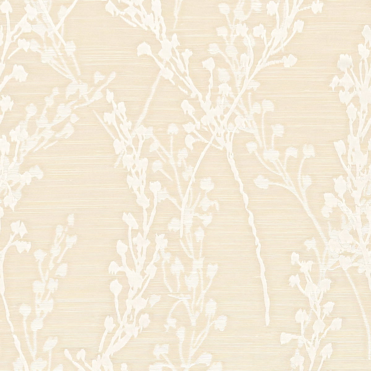 Grace Jacquard Sprig Made To Measure Curtains Snow