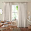Manco Textured Stripe Made To Measure Curtains Ecru