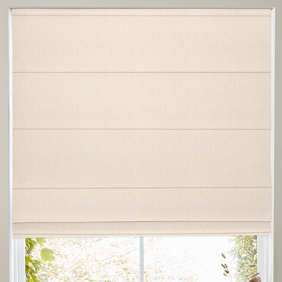 Manco Textured Stripe Made To Measure Roman Blind Ecru