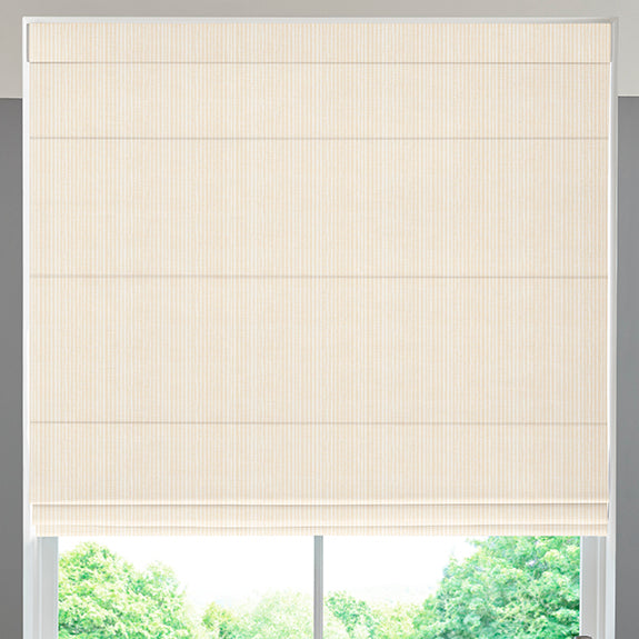 Jem Jacquard Stripe Made To Measure Roman Blind Cream