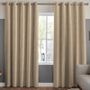 Fae Textured Plain Made To Measure Curtains Natural