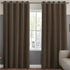 Manco Textured Stripe Made To Measure Curtains Sepia