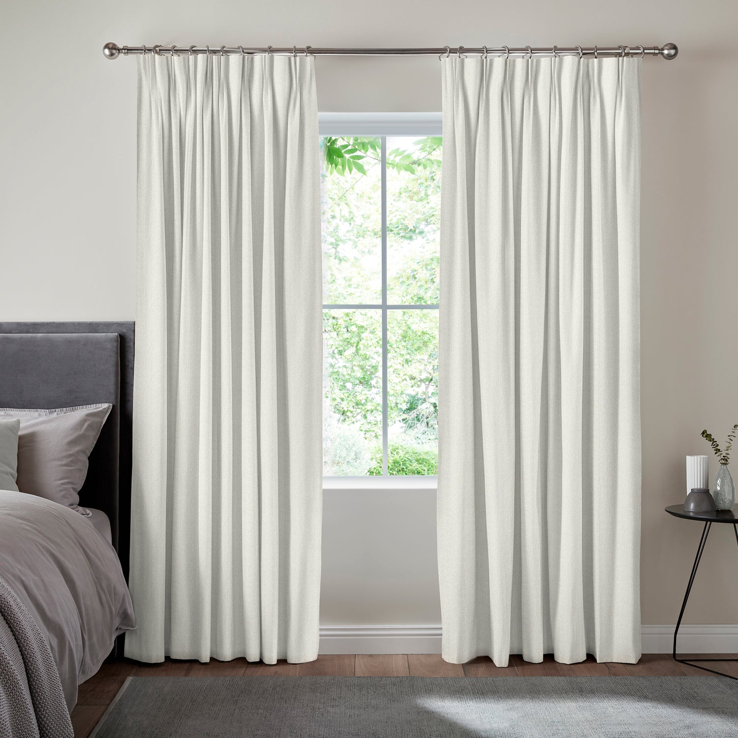 Roslin Textured Made To Measure Curtains Misty