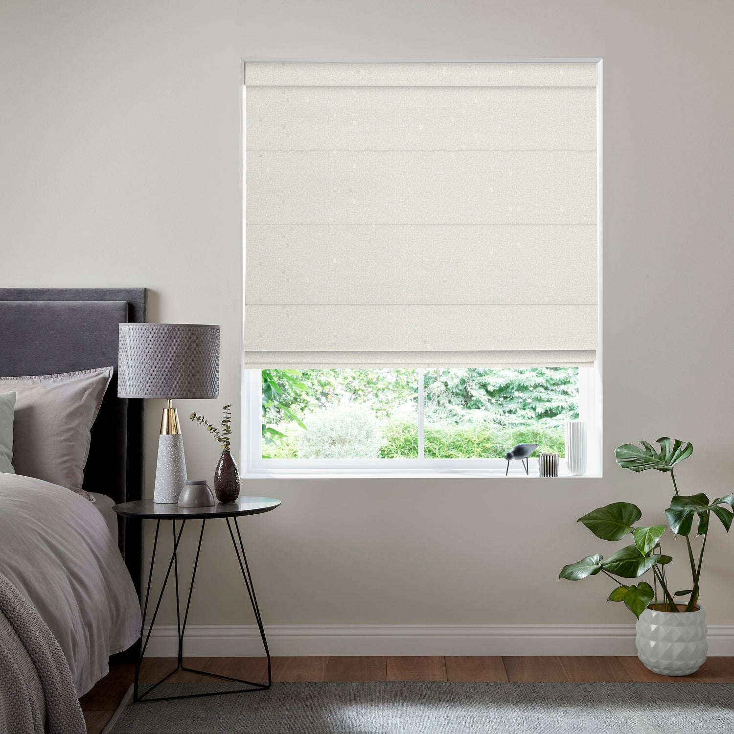 Roslin Textured Made To Measure Roman Blind Misty