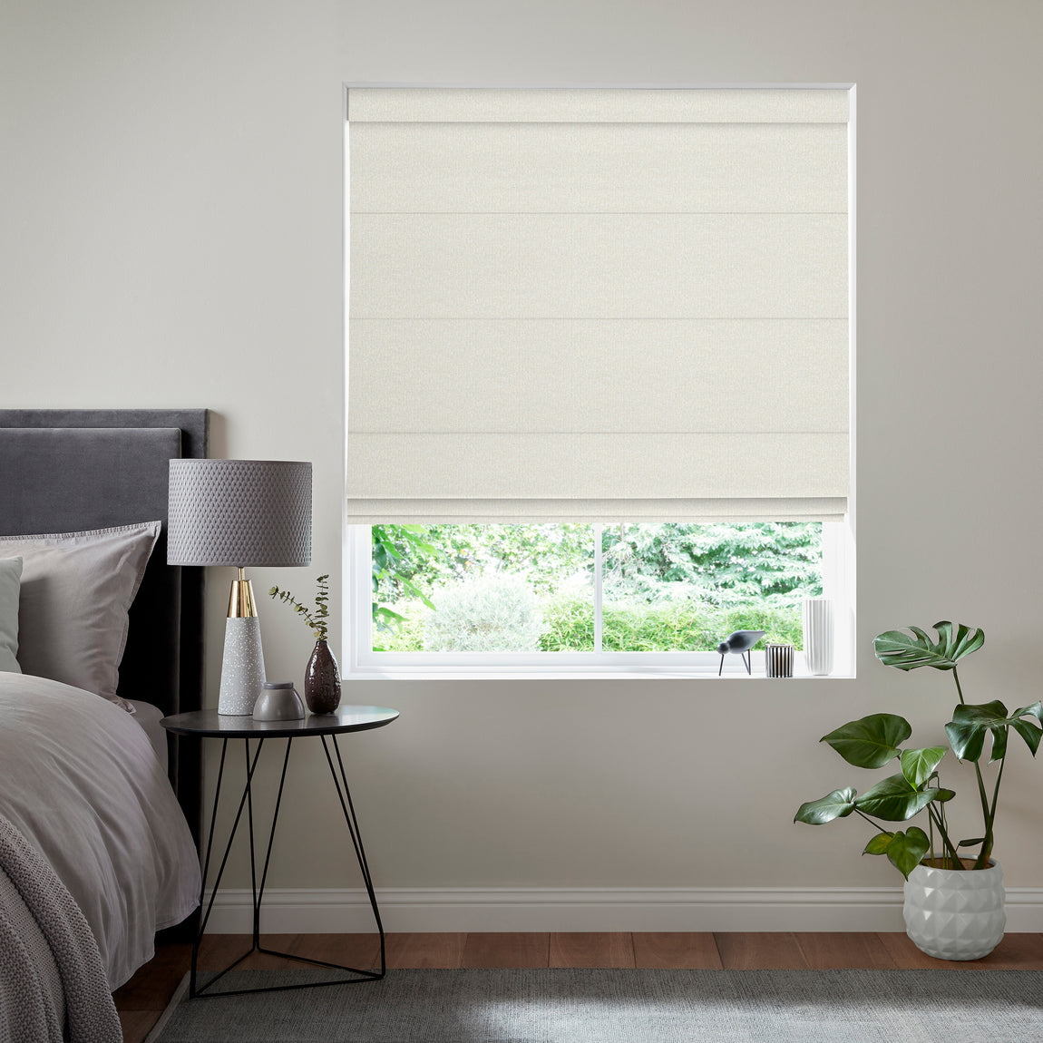 Roslin Textured Made To Measure Roman Blind Misty