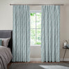 Grace Jacquard Sprig Made To Measure Curtains Smoky Blue