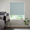Grace Jacquard Sprig Made To Measure Roman Blind Smoky Blue