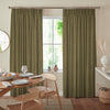 Jillian Soft Plain Made To Measure Curtains Fern
