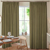 Jillian Soft Plain Made To Measure Curtains Fern