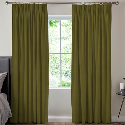 Ella Soft Velvet Made To Measure Curtains Moss