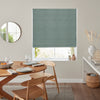 Fae Textured Plain Made To Measure Roman Blind Blue Green