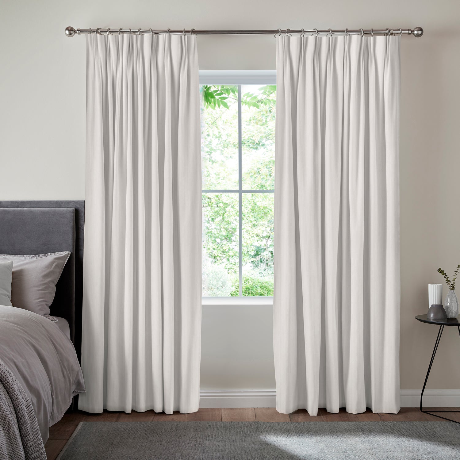 Lindy Shimmer Woven Made To Measure Curtains Misty