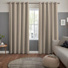 Manco Textured Stripe Made To Measure Curtains Putty