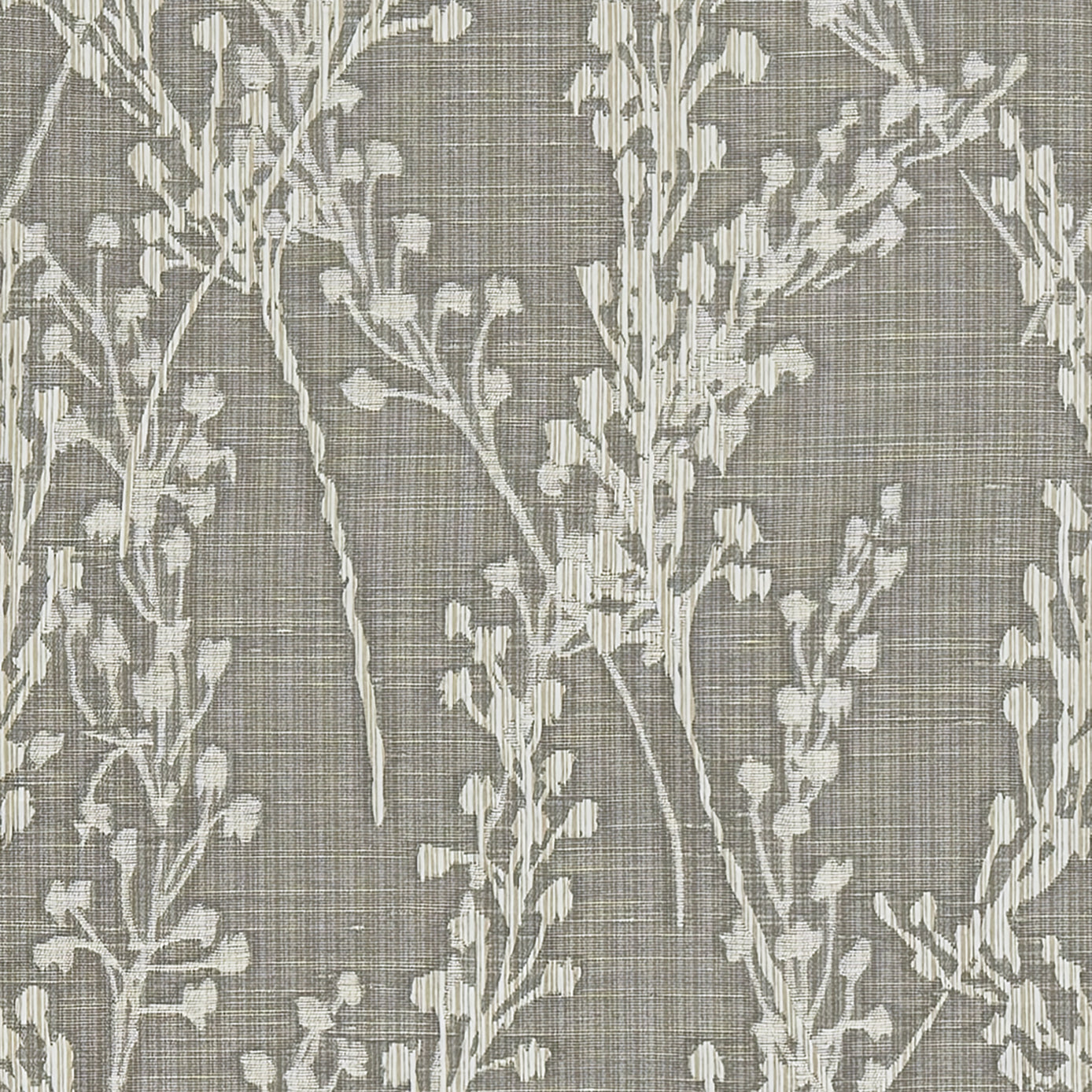 Grace Jacquard Sprig Made To Measure Roman Blind Smoke