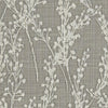 Grace Jacquard Floral Made To Measure Curtains + FREE Track - Wave Smoke