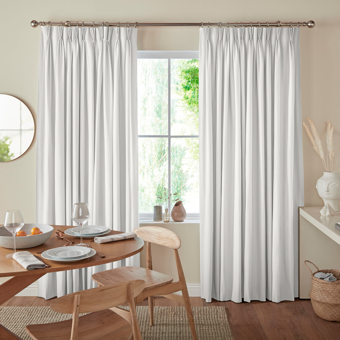 Jem Jacquard Stripe Made To Measure Curtains Daisy