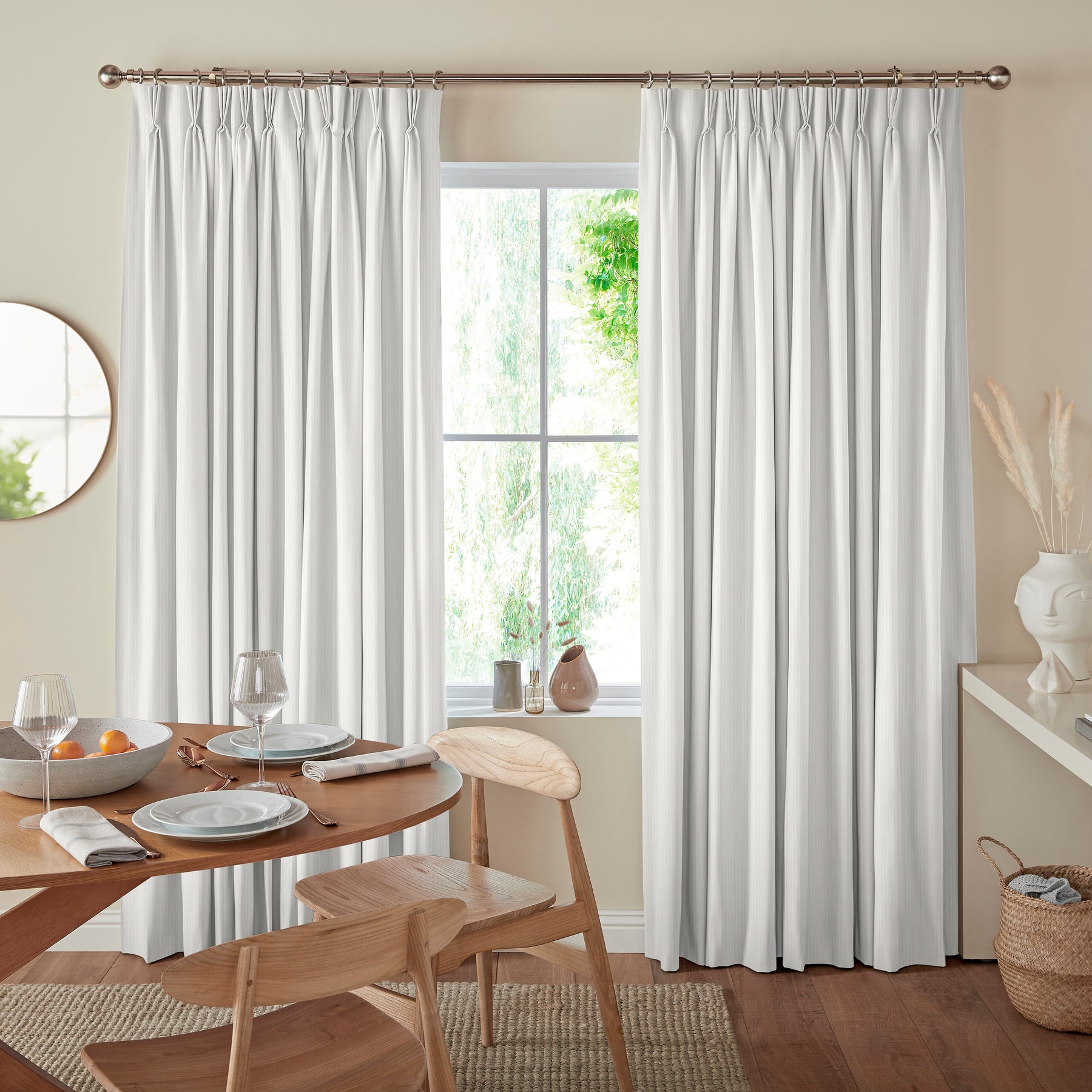 Jem Jacquard Stripe Made To Measure Curtains Daisy